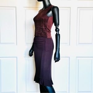 Faux Suede Women’s Tops Embroidered Sleeveless XS